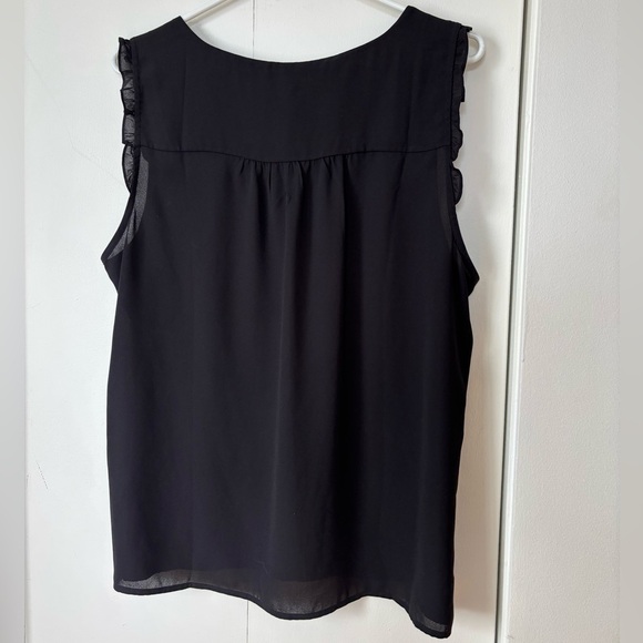 🎉4/30$🎉 Reitmans Black Bow-Tie Ruffle Blouse - XL - Picture 4 of 4